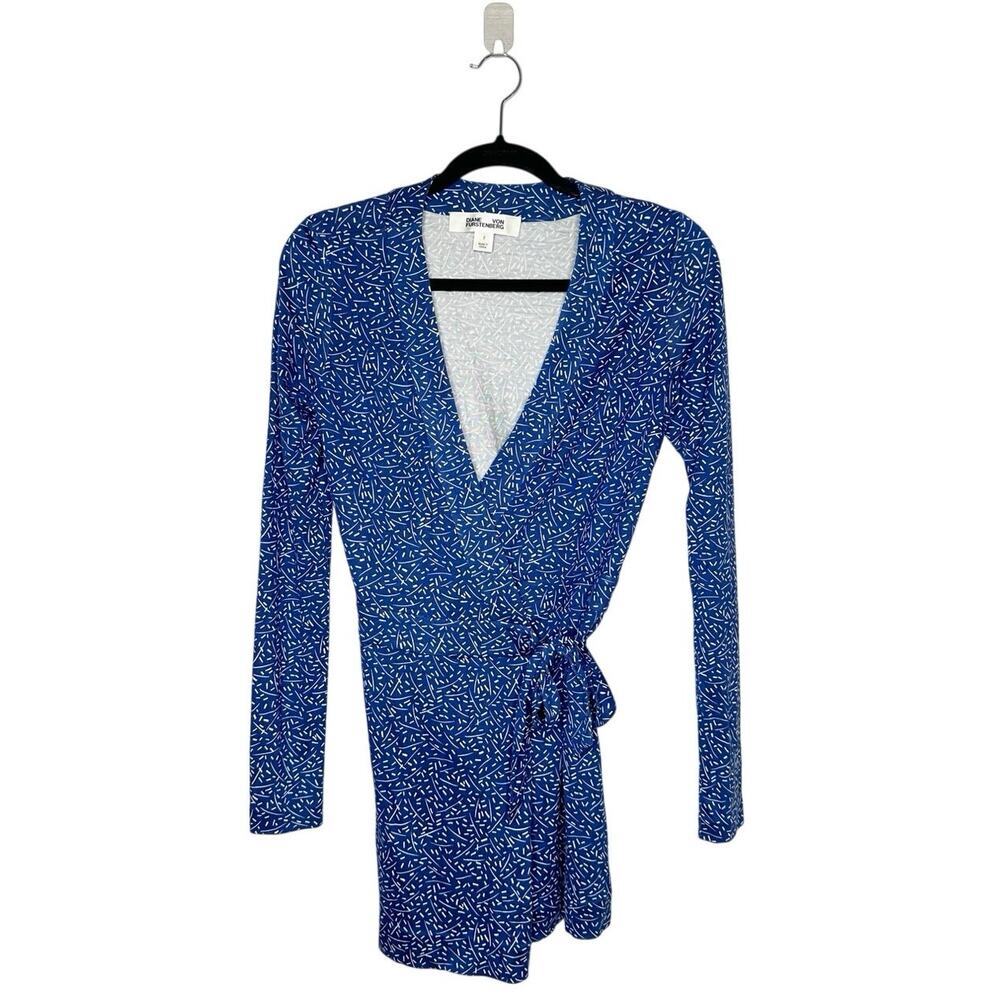 Diane Von Furstenberg Wrap Romper Women's Blue Size 2